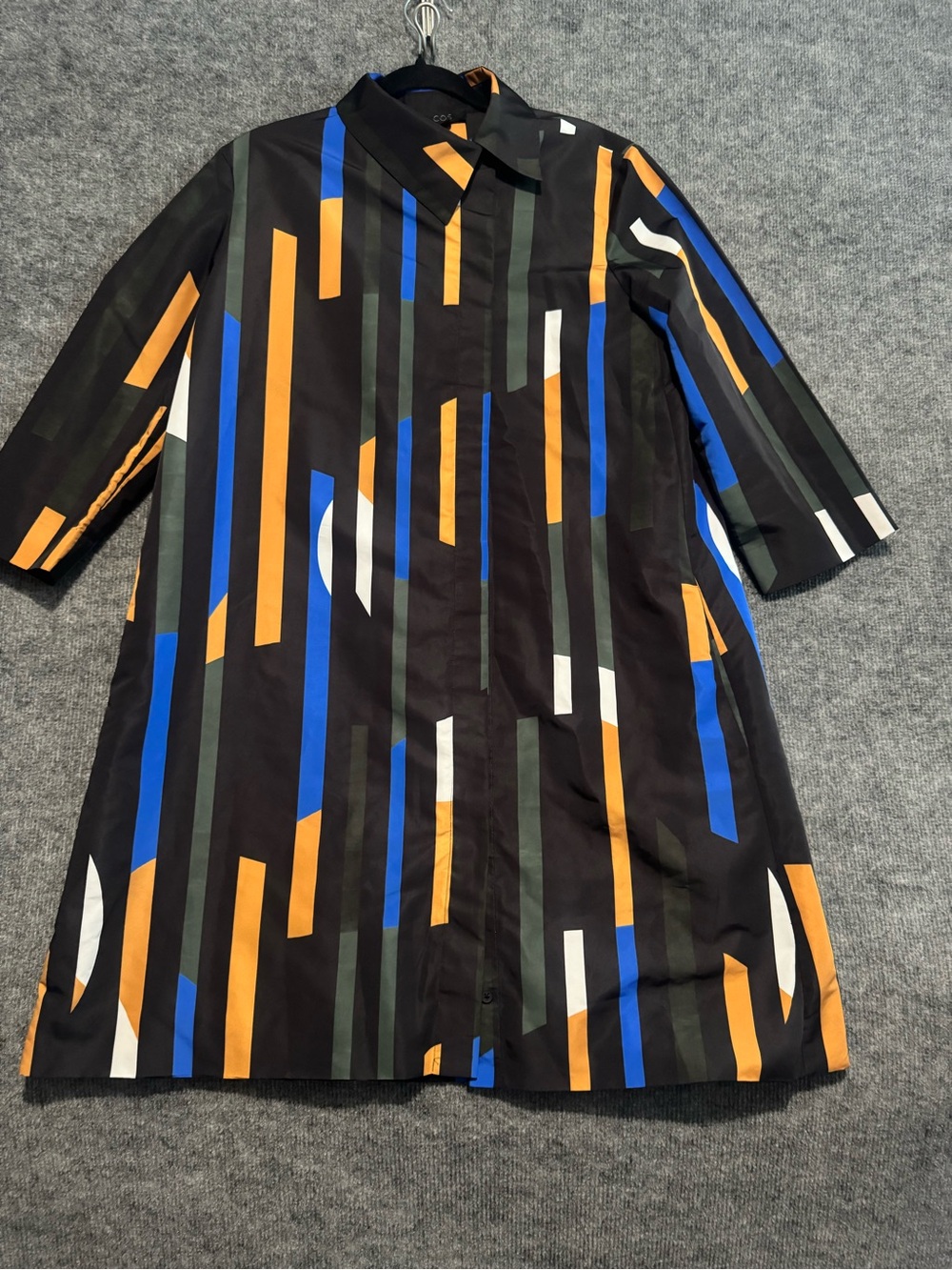 COS Jacket Womens Abstract Geometric Vertical Stripe Size 10